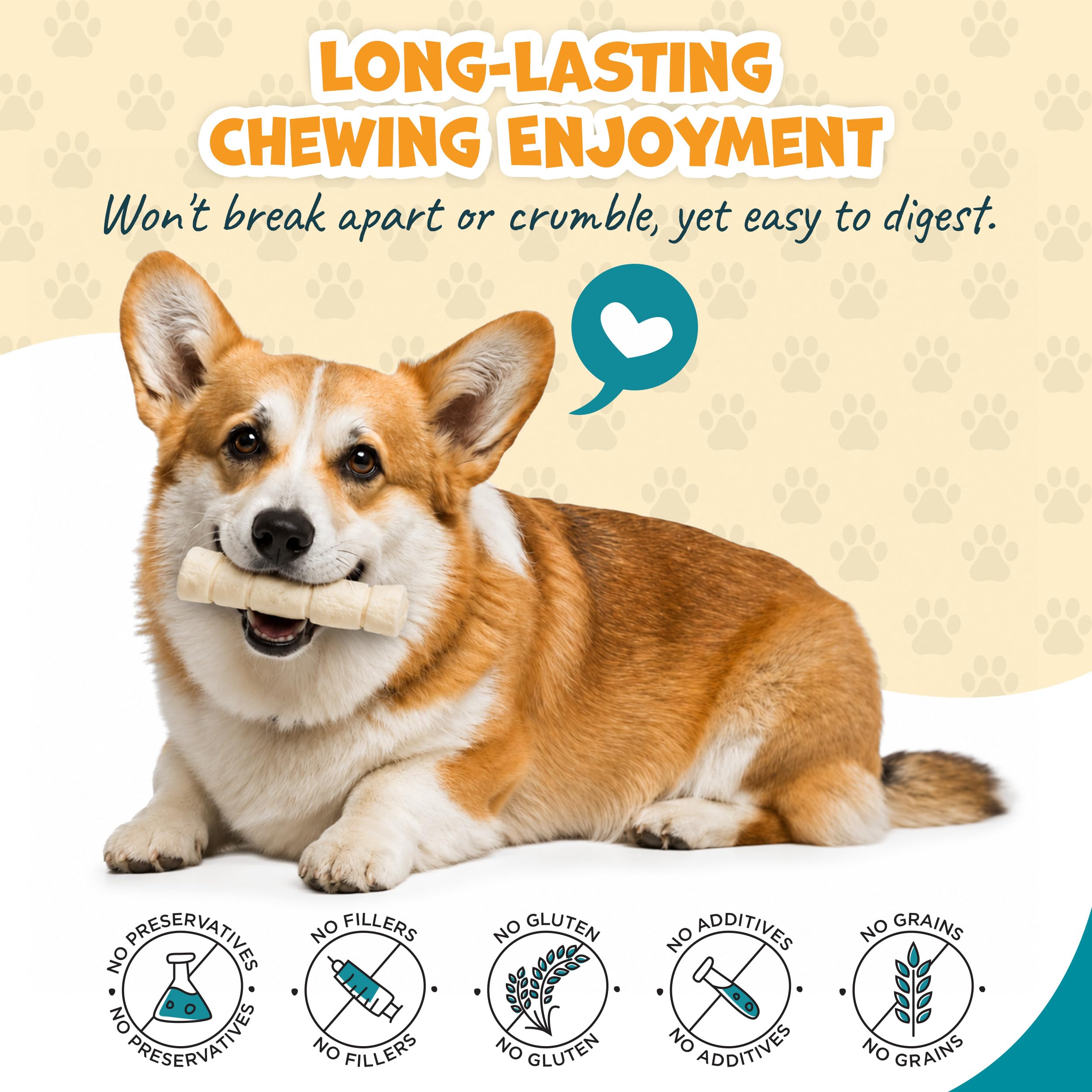 Pack Approved close-up of beef cheek roll texture highlighting natural chew appeal