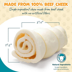 Pack Approved size comparison with ruler showing compact 3–4 inch rolls