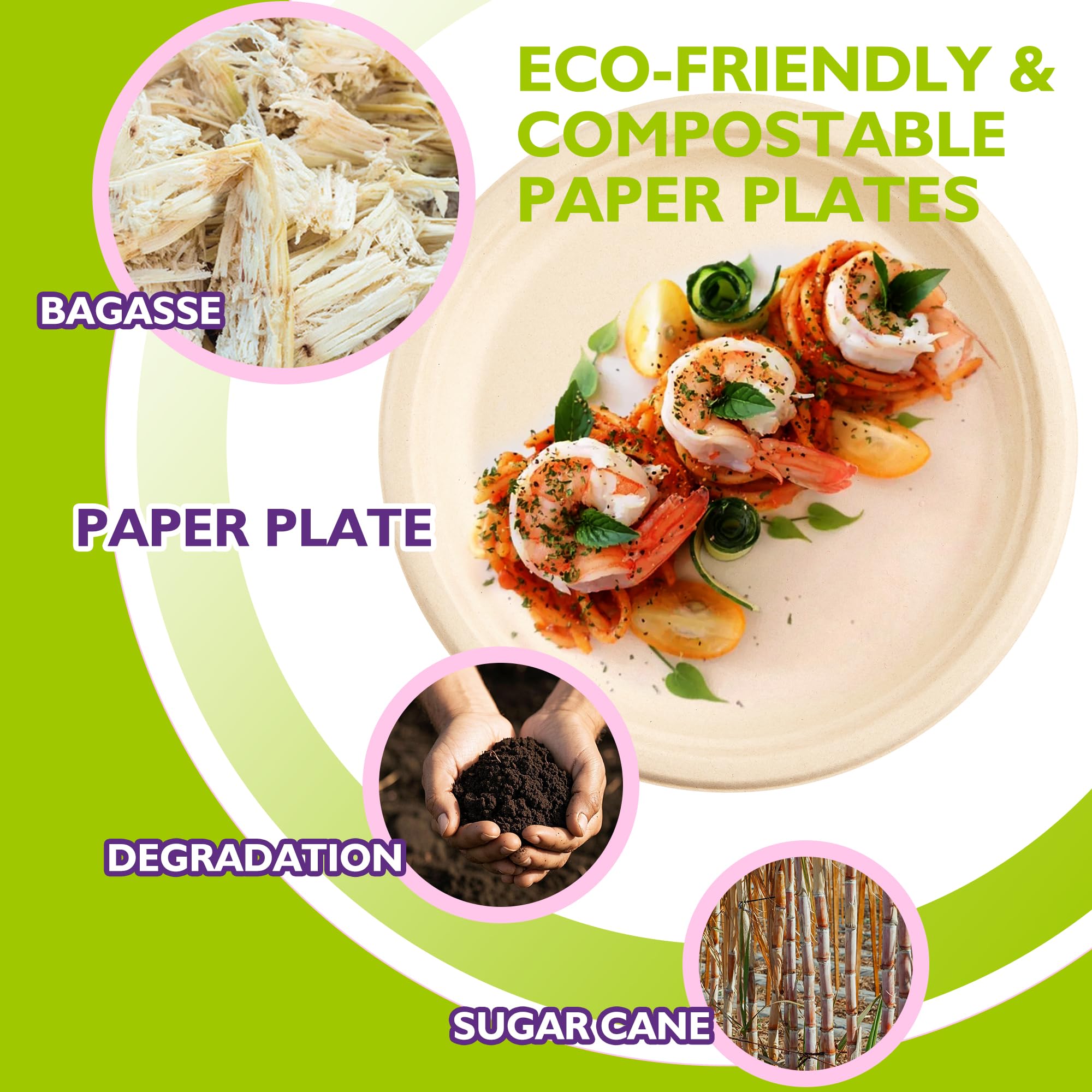 PACKINNO close-up of bagasse texture emphasizing sturdy natural fibers