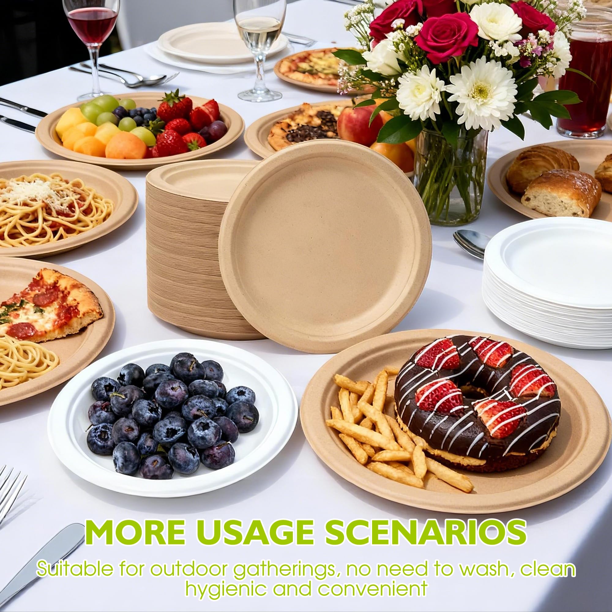 PACKINNO plate in microwave demonstrating safe reheating convenience