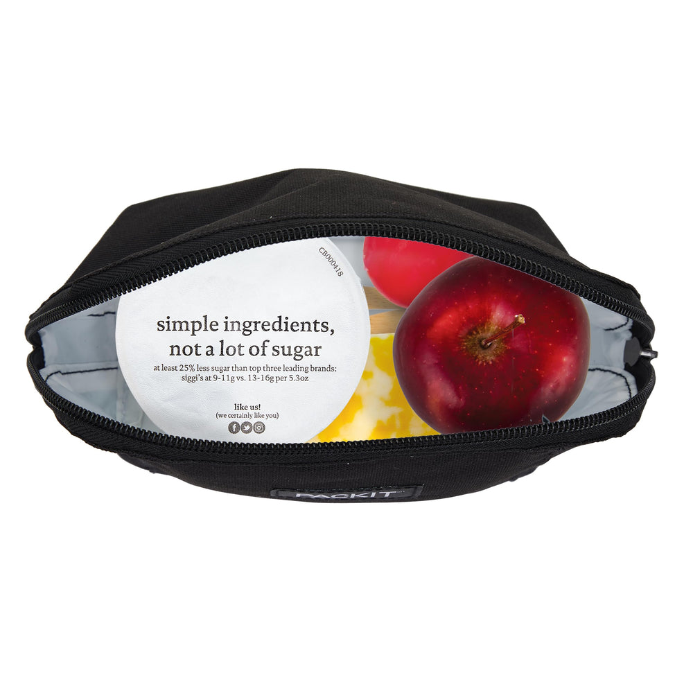 PackIt folded flat in freezer demonstrating simple overnight freezing method
