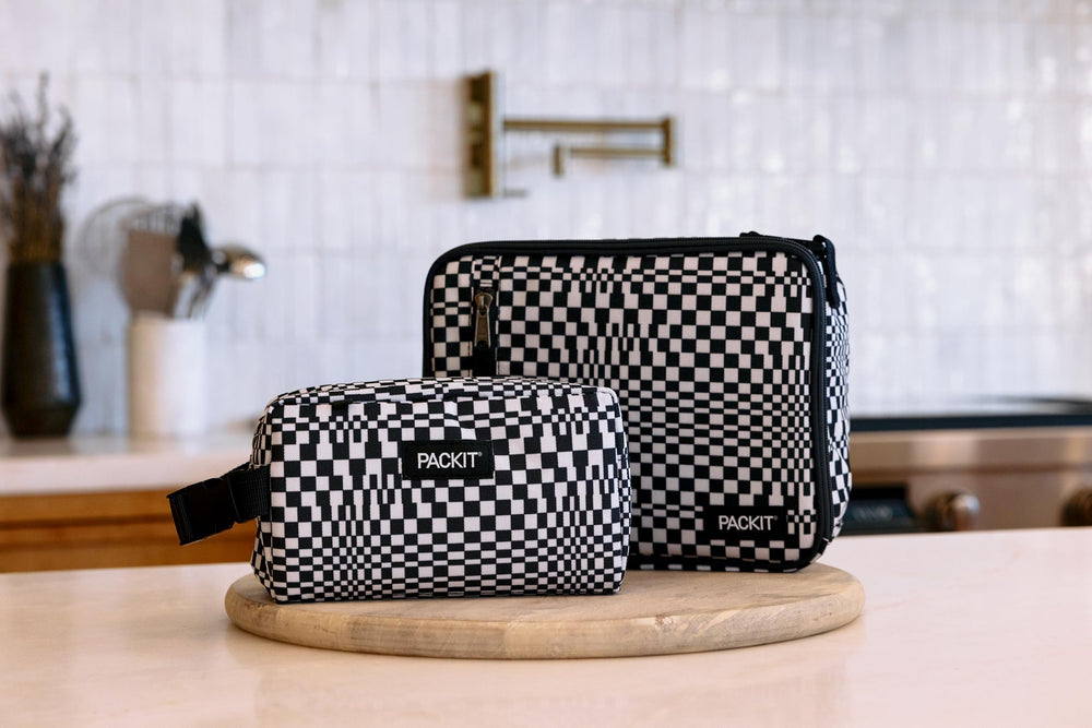 PackIt checked out exterior zip pocket detail for organizing utensils and napkins
