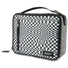 PackIt checked out front view showing pattern and carry handle for stylish portability