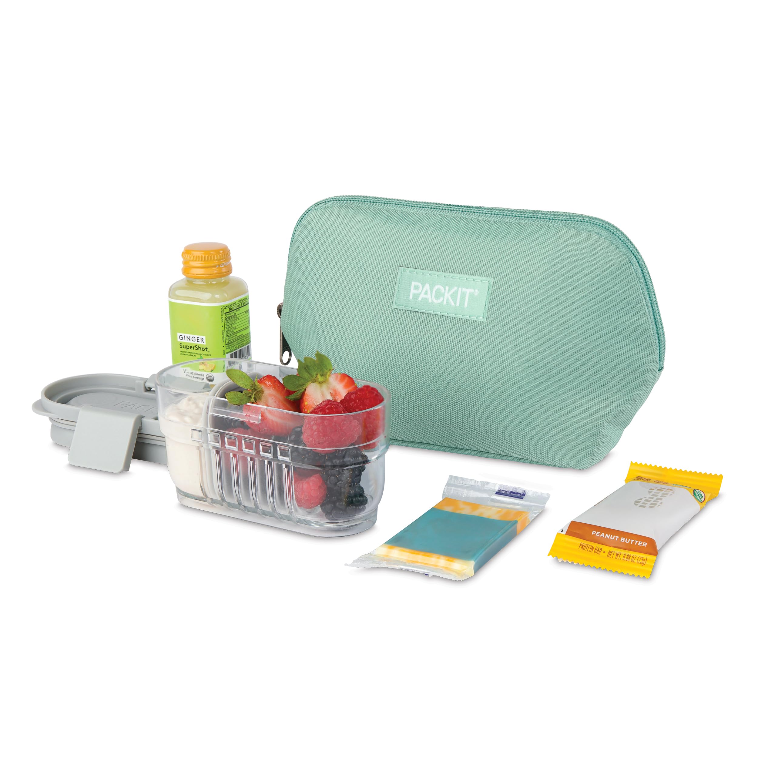 PackIt sage inside backpack showing portability and convenience
