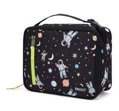 PackIt Spaceman top open while packing food for quick access benefit