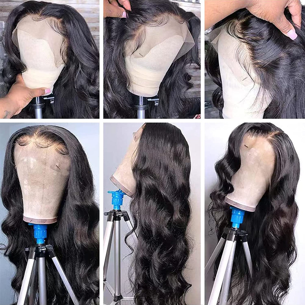 padise body wave texture close-up showing soft bounce and natural shine