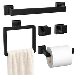 PAHSFS towel bar front view showing clean matte finish and neat towel storage benefit