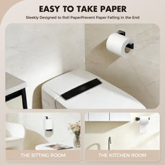 PAHSFS toilet paper holder detail showing smooth roll change and durable construction