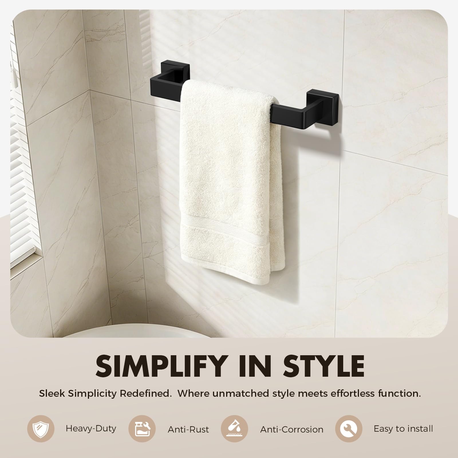 PAHSFS towel ring close-up highlighting solid build and convenient hand-towel access