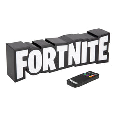 Paladone Fortnite close-up LED edge detail showing even RGB colour spread