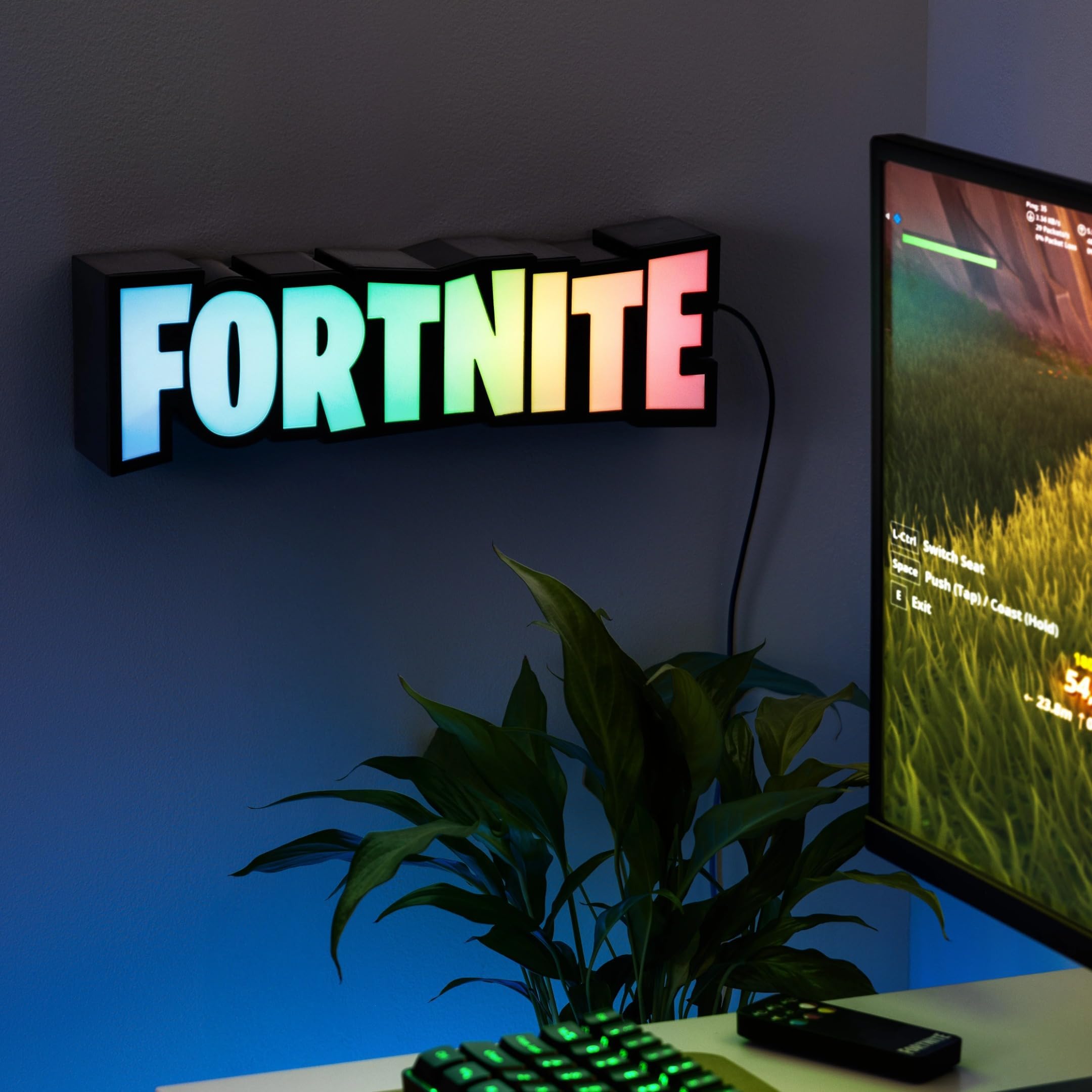Paladone Fortnite USB cable and connector displayed for easy plug-in power