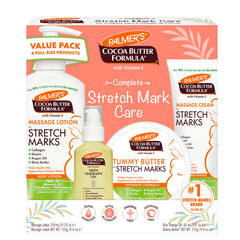 Palmer's kit front packaging showing four-piece cocoa butter collection and benefits