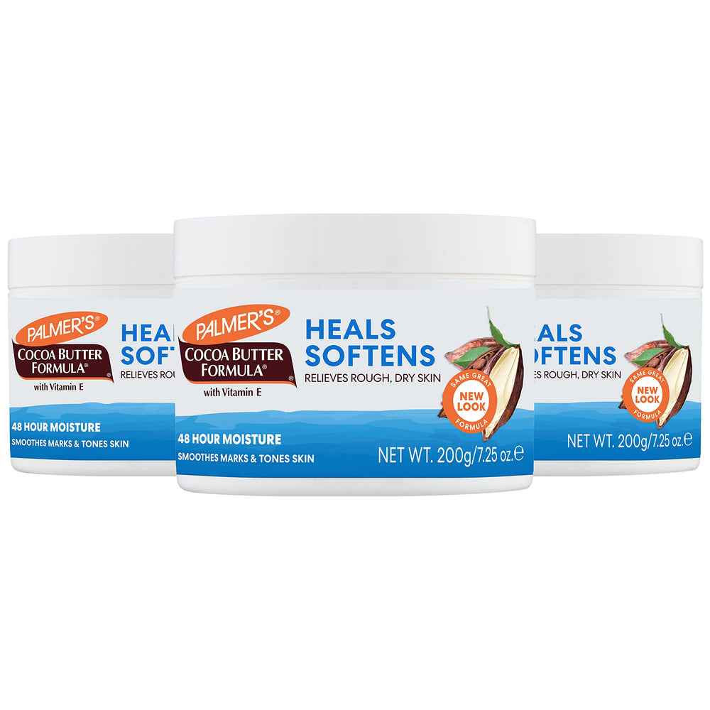 Palmer's front packaging of solid cocoa butter balm showing brand and size benefit
