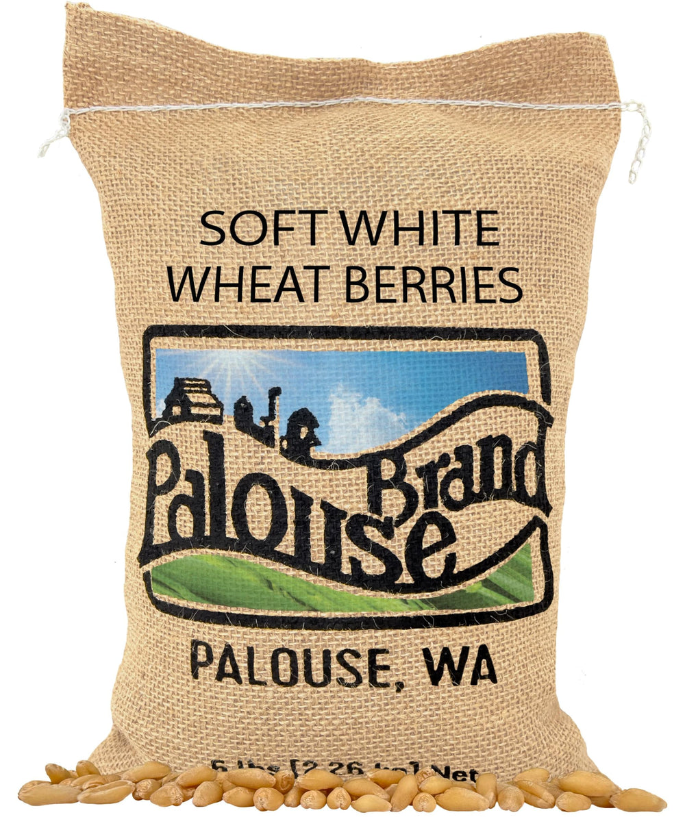 Palouse Brand front packaging showing 5 lb bag and certifications for trust