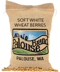 Palouse Brand front packaging showing 5 lb bag and certifications for trust