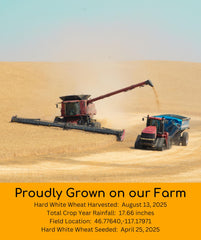 Palouse Brand bag beside measuring cup shows quantity and portioning benefit