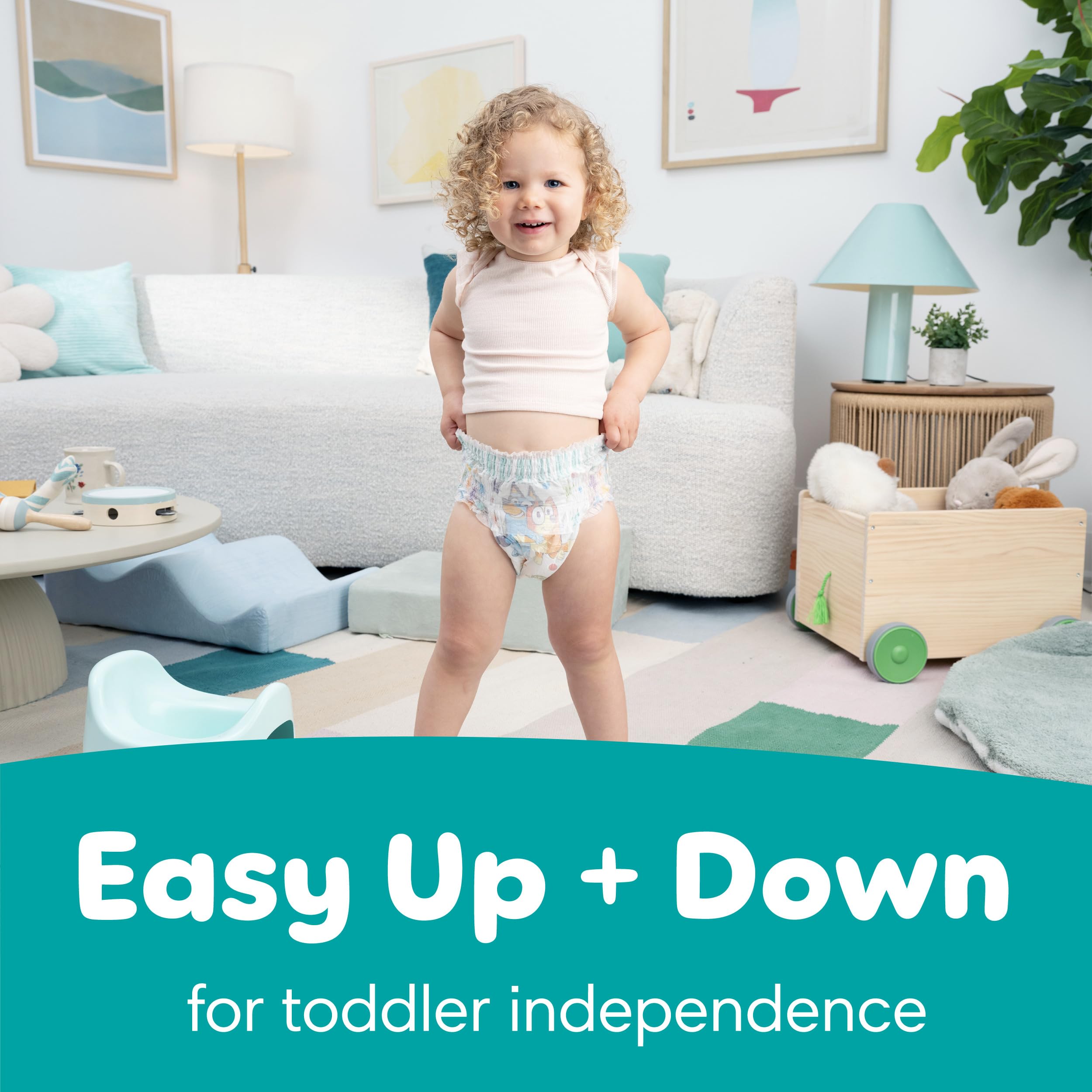 Pampers Easy Ups pack count and label image clarifies size 6 and 104 count
