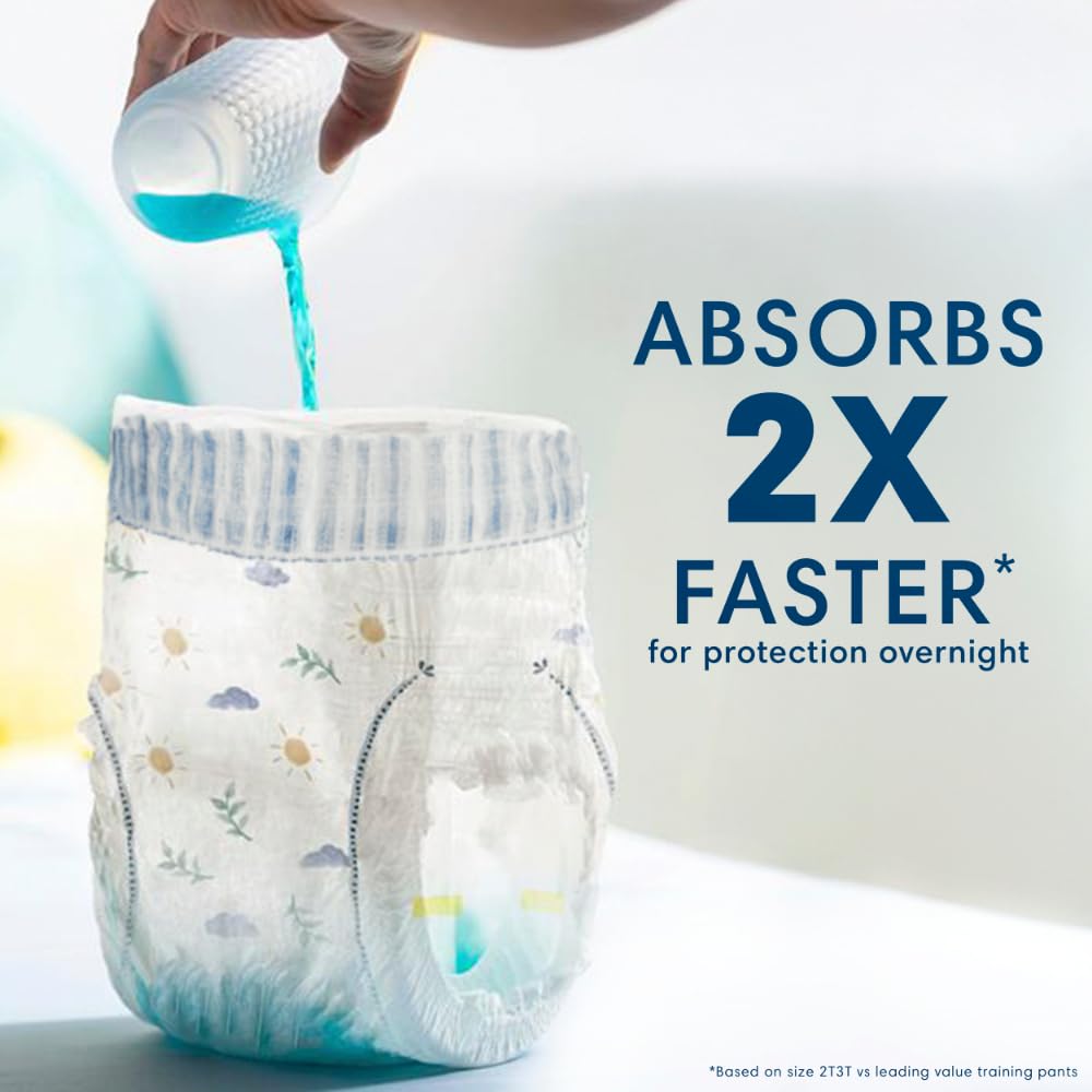 Pampers Pure absorbent core cross-section demonstrating fast moisture lock