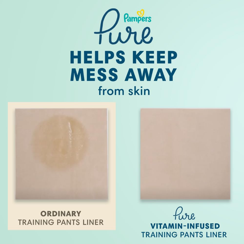 Pampers Pure training pant during nap illustrating reliable short overnight use