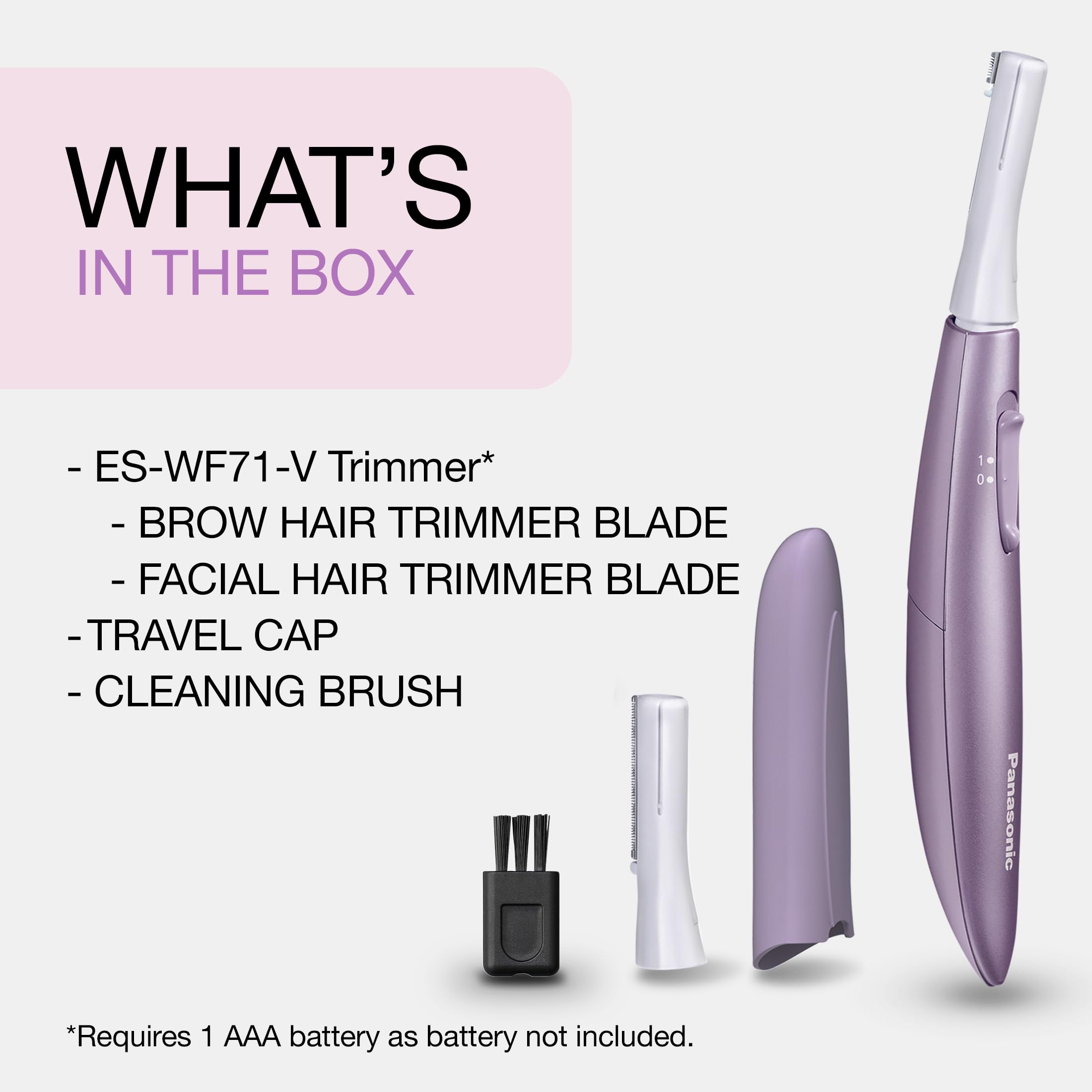 Panasonic ES-WF71 inside makeup bag demonstrating purse-friendly portability