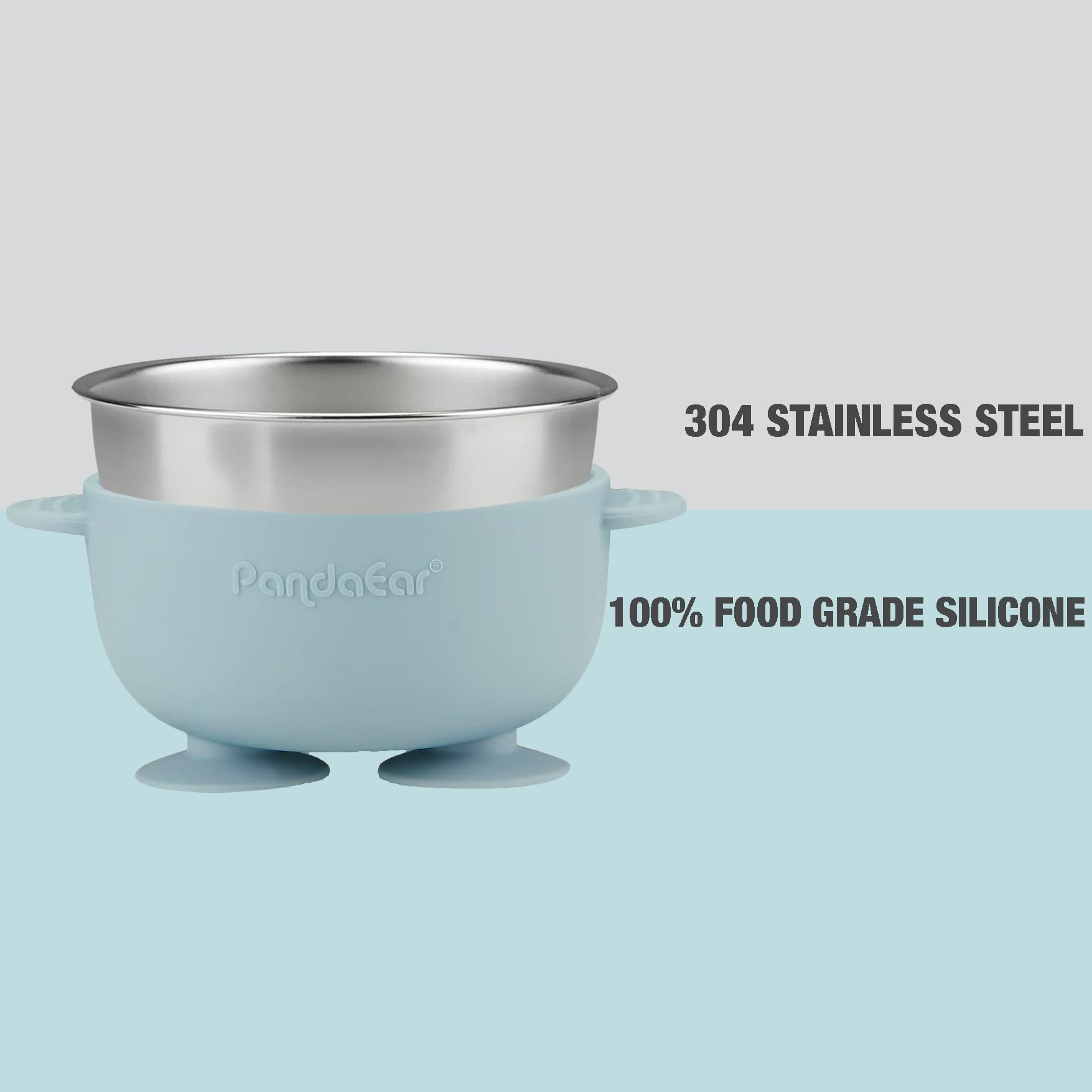 PandaEar side profile showing wide, shallow depth for easy scooping