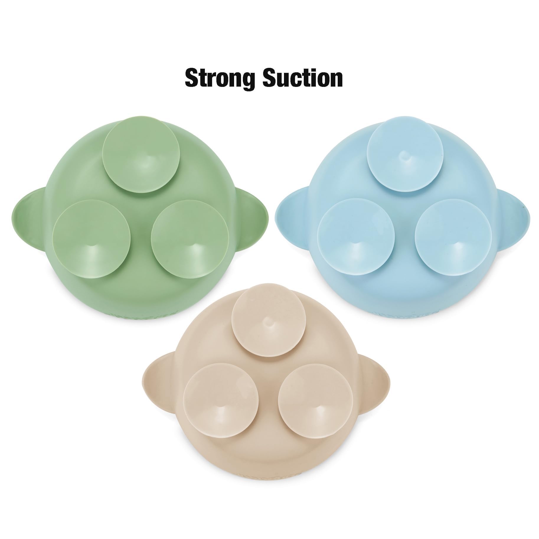 PandaEar bowls filled with baby food to illustrate versatile serving