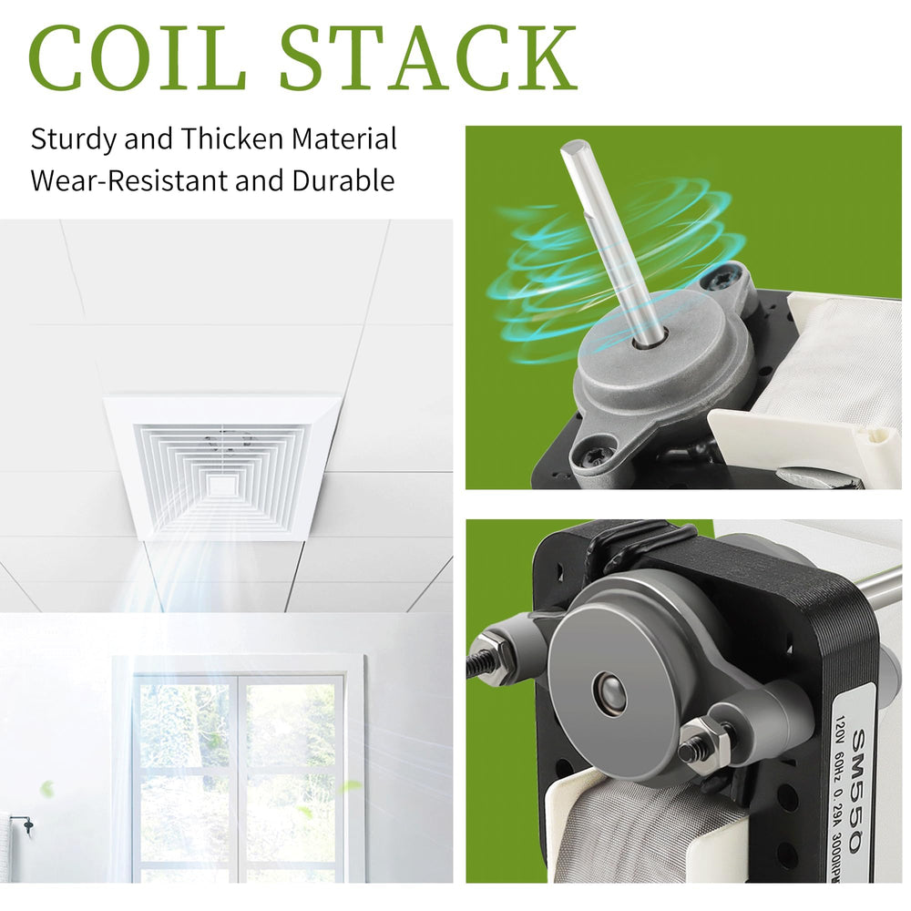 PANDEELS motor in a bathroom lifestyle scene demonstrating improved ventilation and comfort