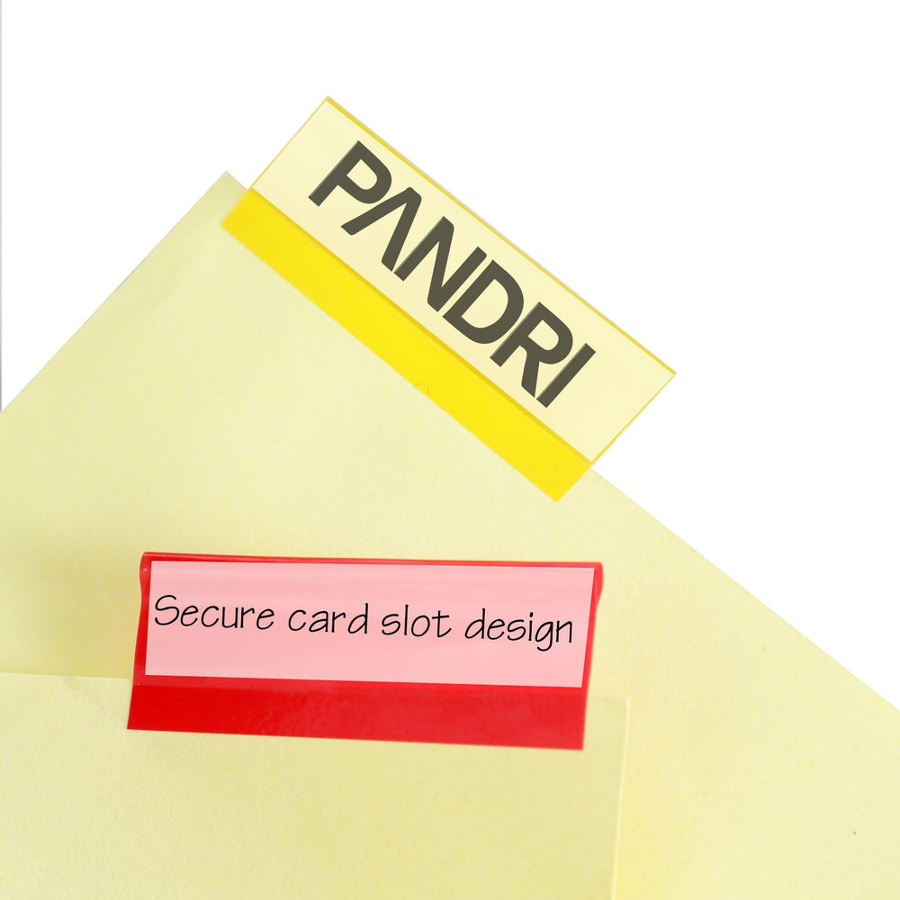 PANDRI dividers in use inside a binder speeding document access and sectioning
