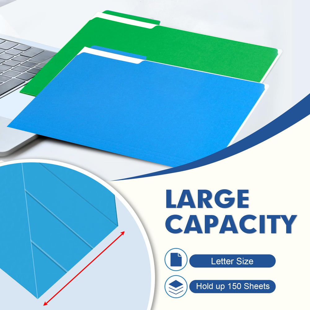 PANDRI six color fanned arrangement illustrating visual filing benefits