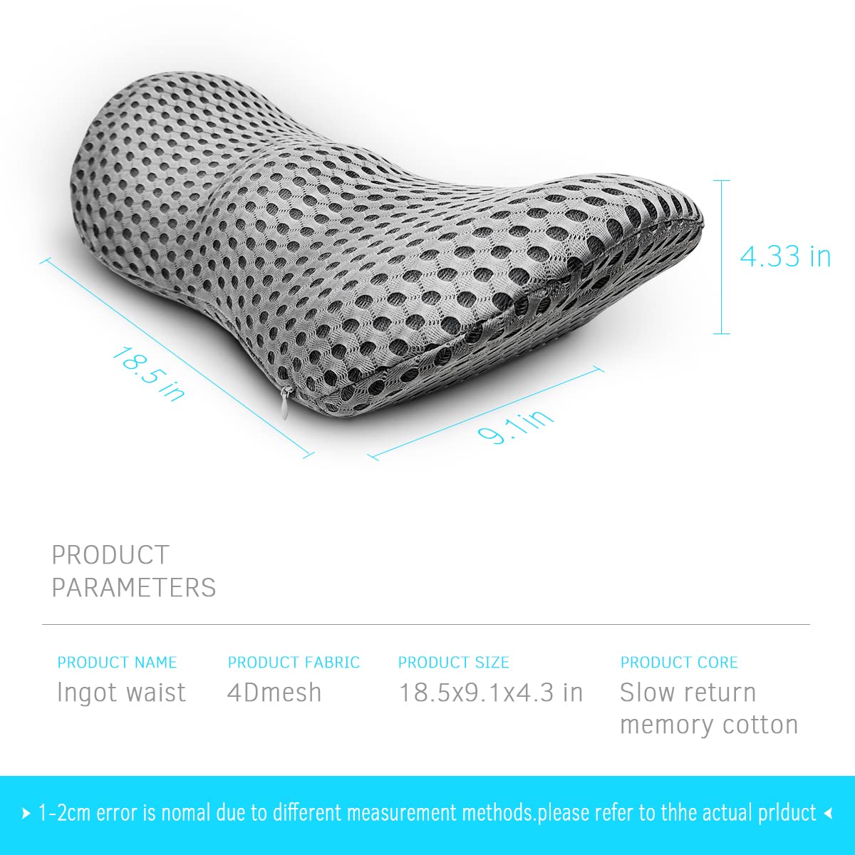 Panduo shown on office chair providing steady lower back support for long workdays
