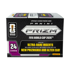 Panini Prizm pack next to pulled cards for size comparison and unboxing clarity