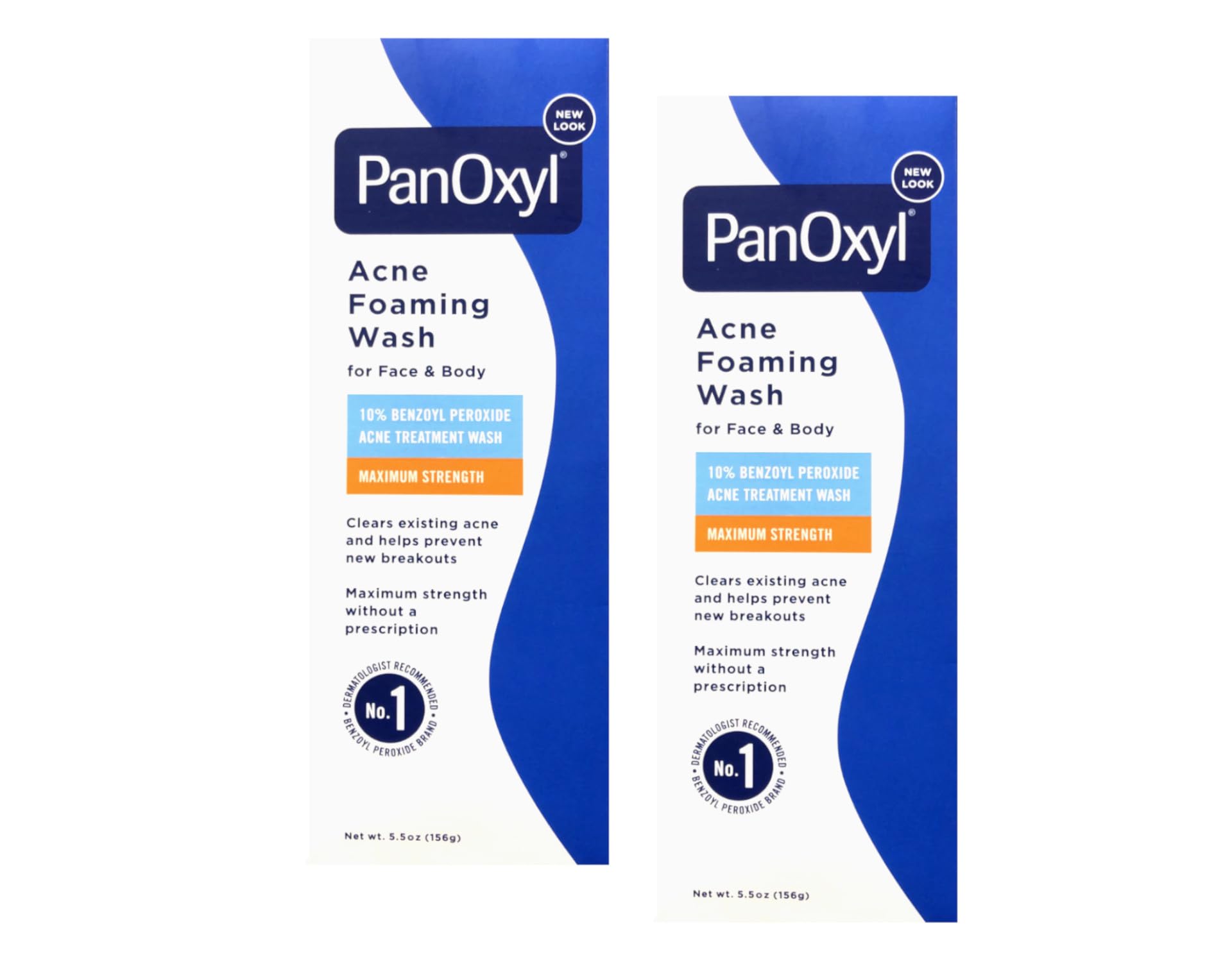 PanOxyl front packaging showing 10% strength and value pack benefit
