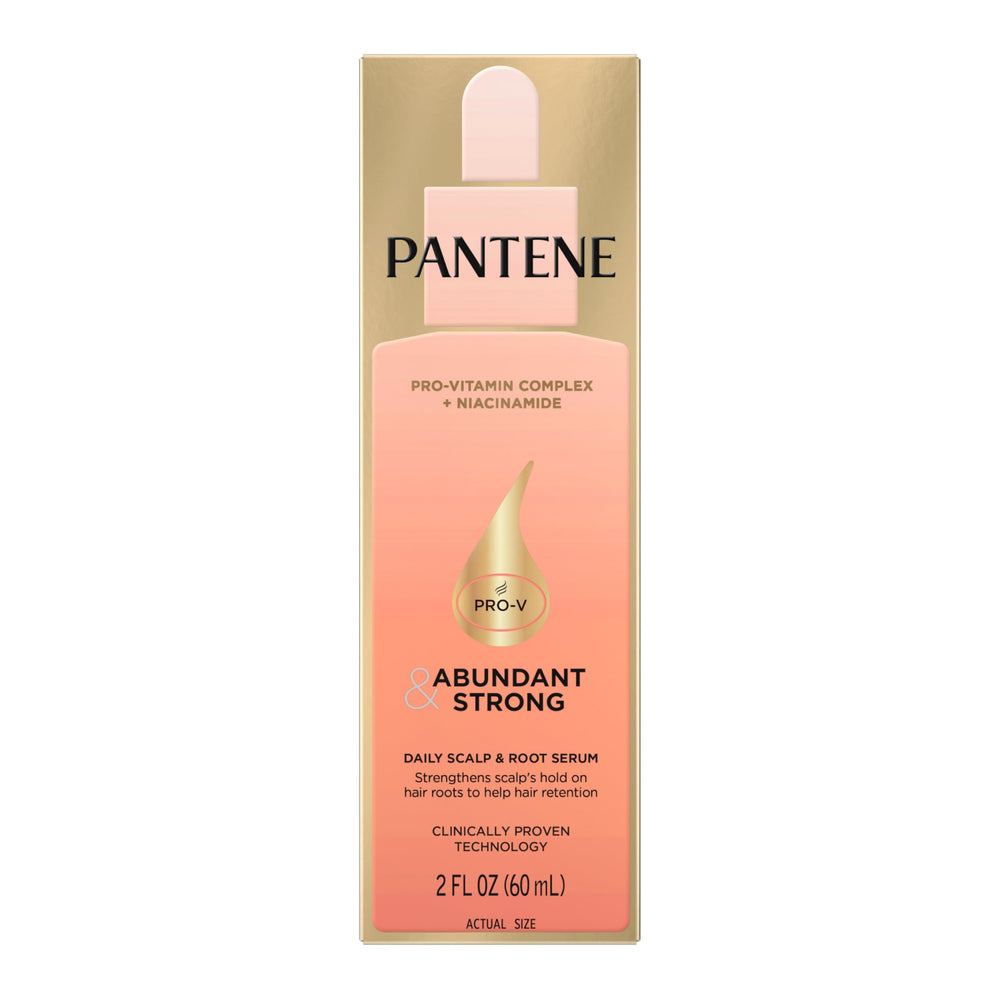 Pantene serum placed in bathroom routine to show easy daily use and integration