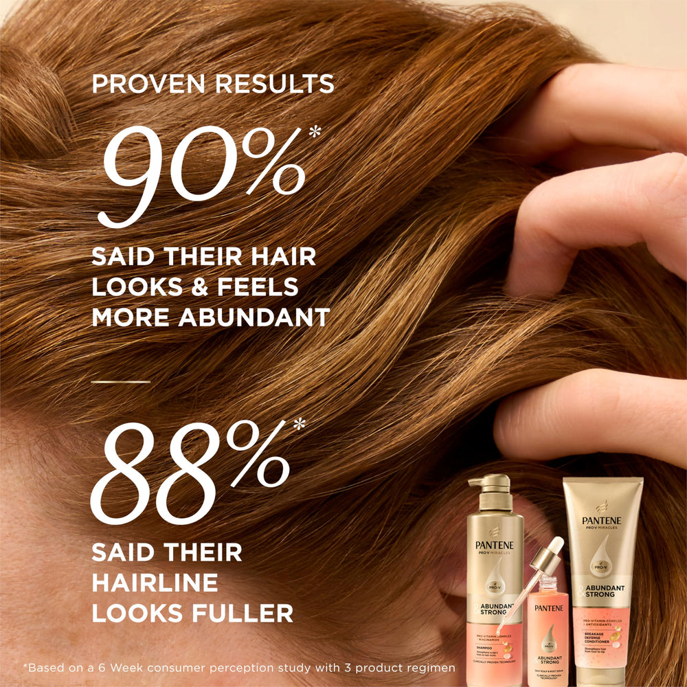 Pantene ingredient label close-up showcasing Pro‑Vitamin B5 Complex and niacinamide transparency