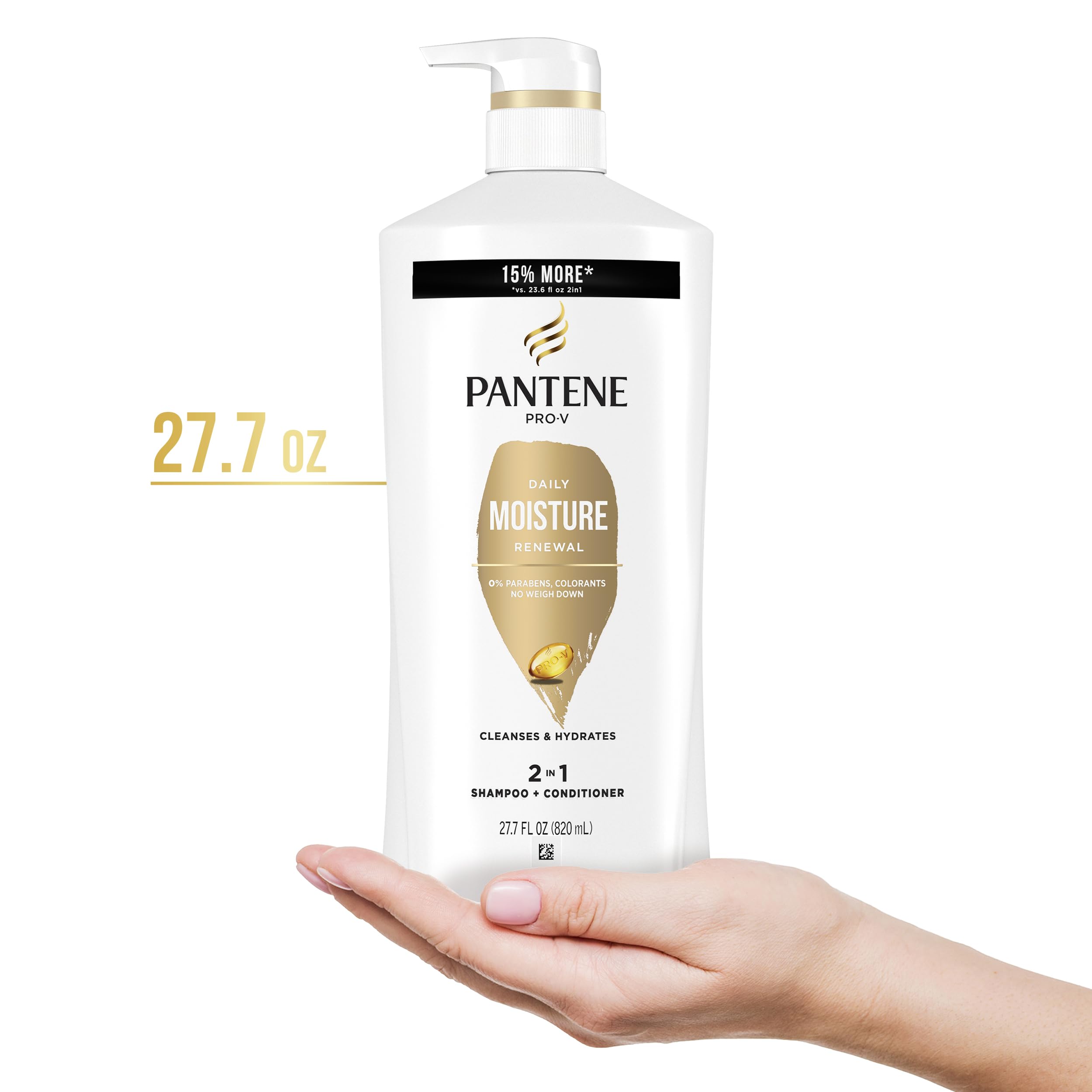 Pantene back-of-bottle ingredients panel demonstrating formulation transparency