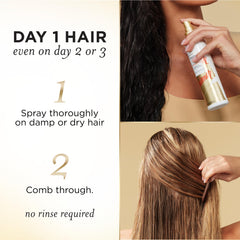 Pantene bottle label highlighting nutrient and antioxidant claims