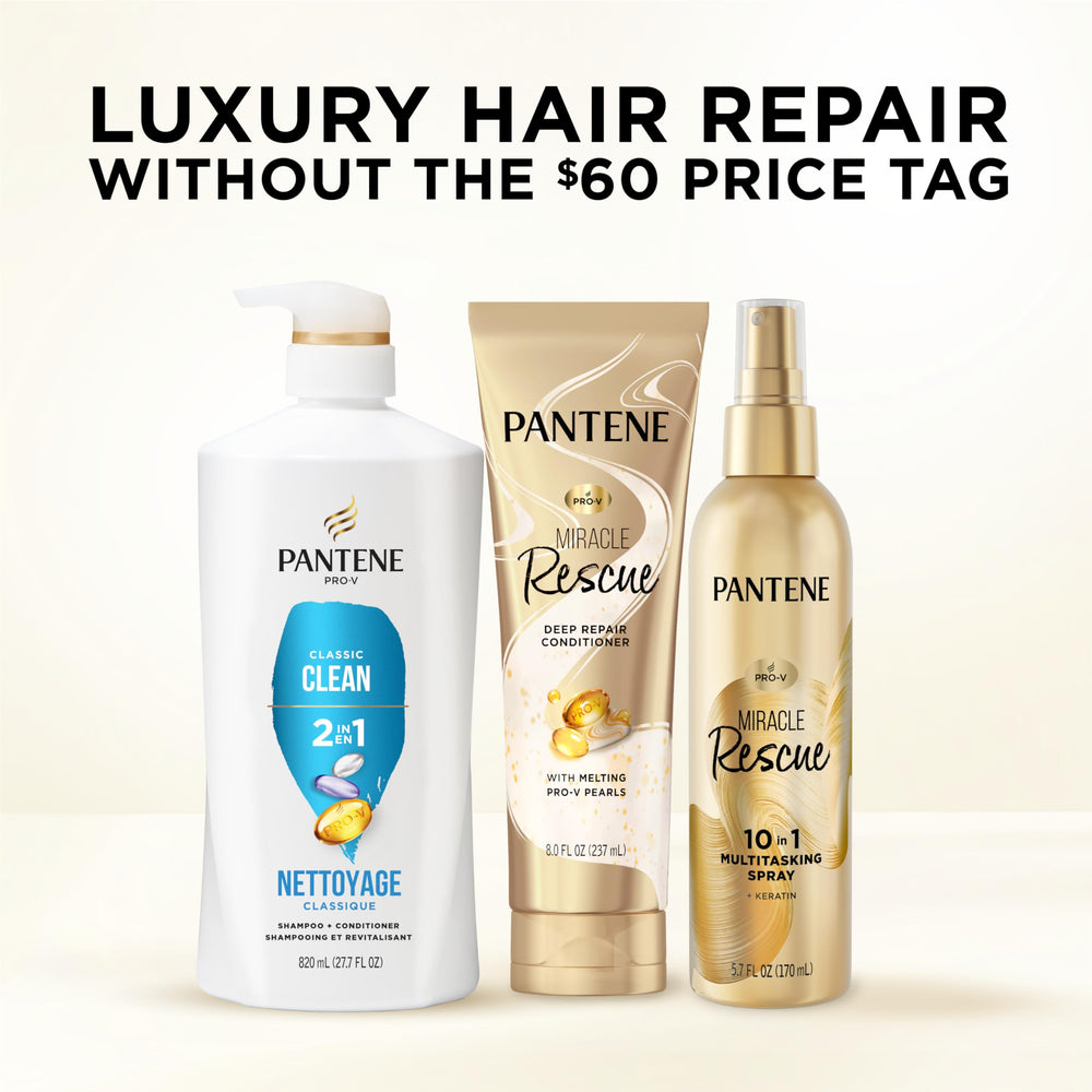Pantene dry hair after use showing smoothness and shine
