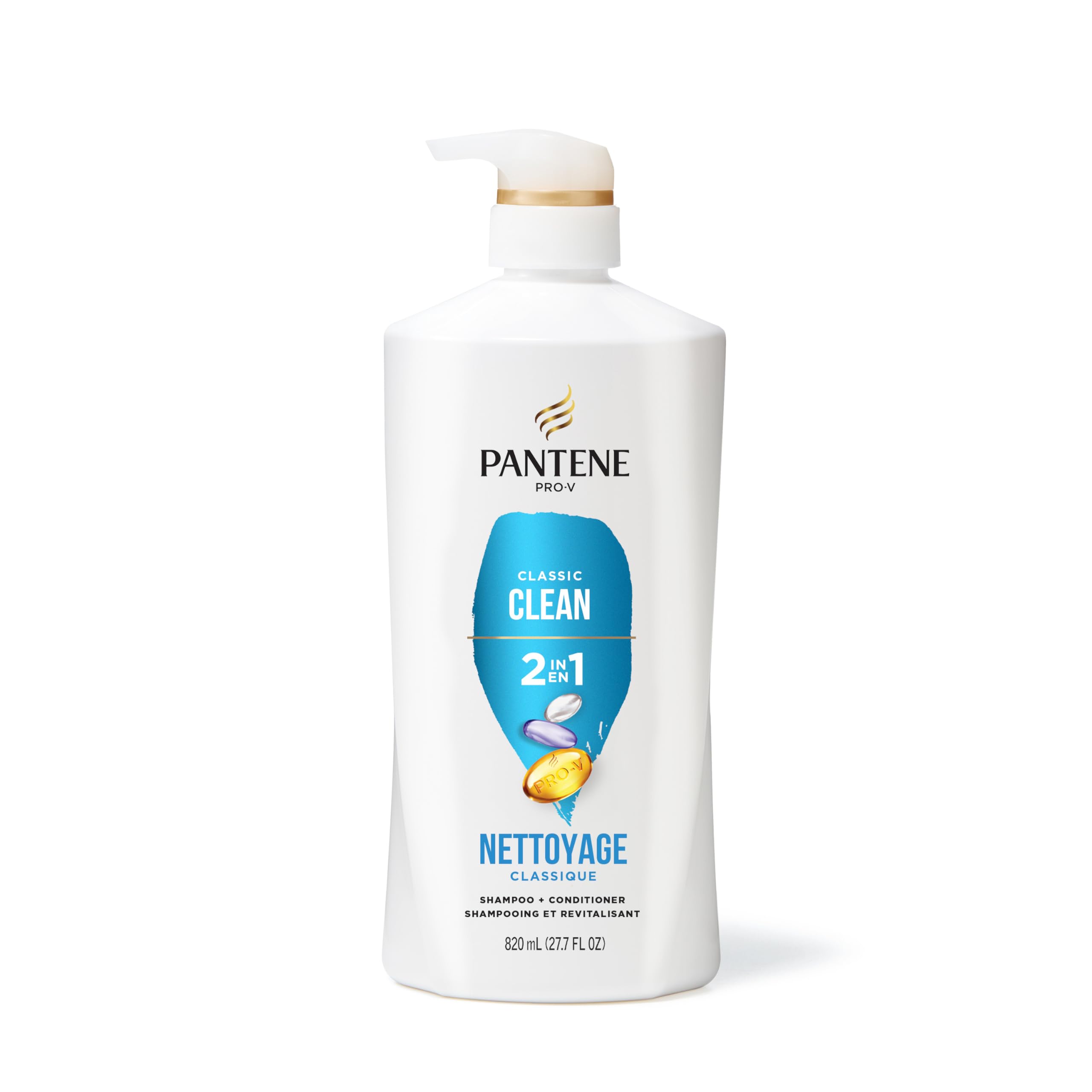 Pantene label close-up showing ingredients and directions clearly