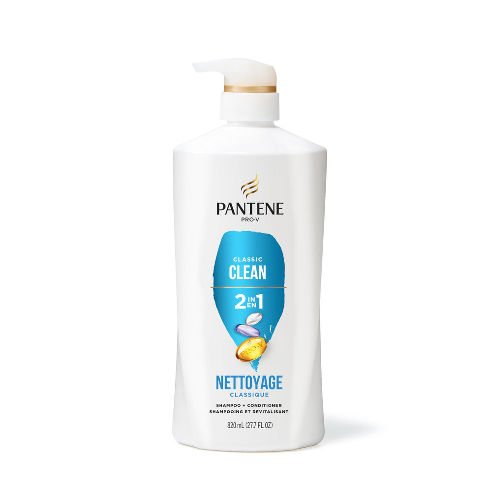 Pantene label close-up showing ingredients and directions clearly