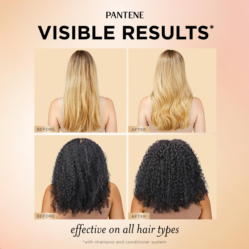 Pantene shampoo lather in hands illustrating rich foam for effective scalp cleansing