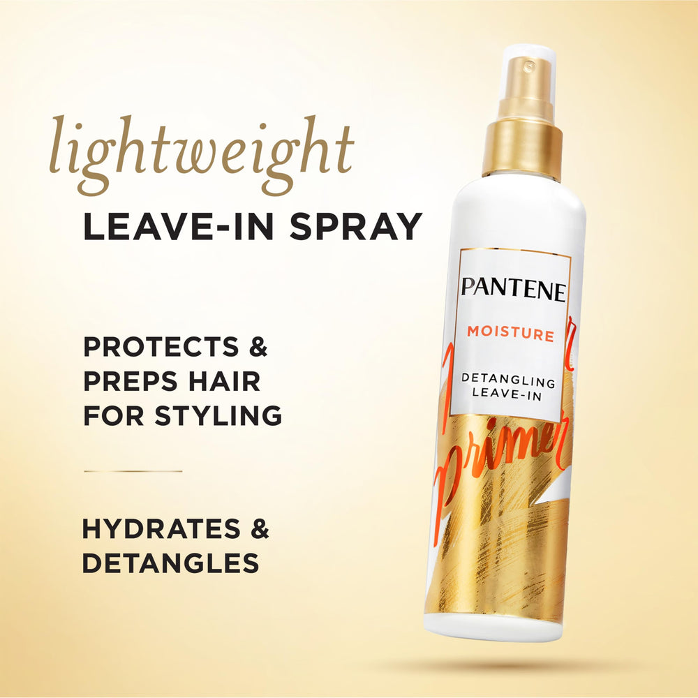 Pantene spray nozzle close-up demonstrating easy mist application