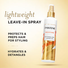 Pantene spray nozzle close-up demonstrating easy mist application