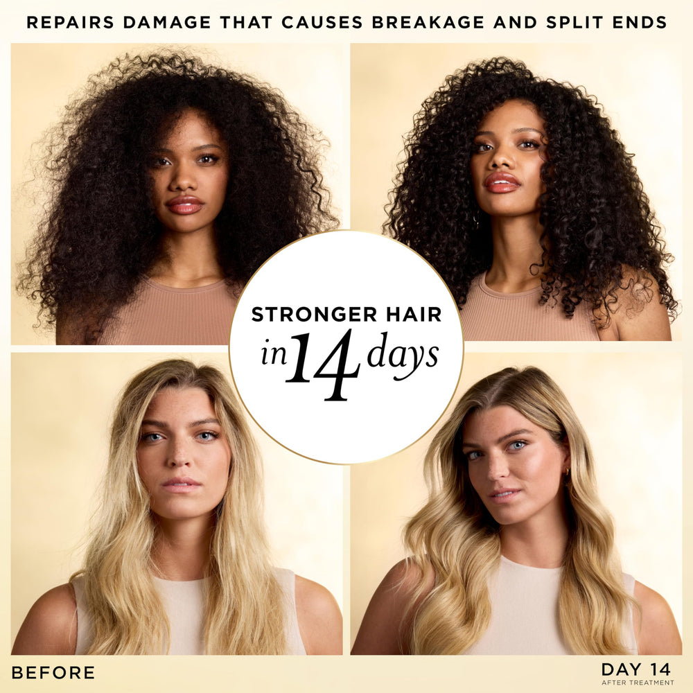 Pantene essence texture on a single strand for lightweight repair