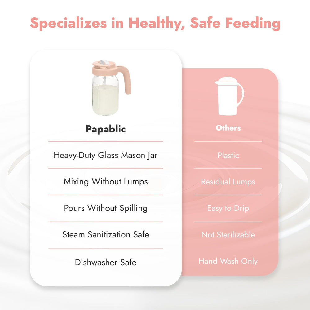 Papablic pitcher in refrigerator showing organized breastmilk storage benefit