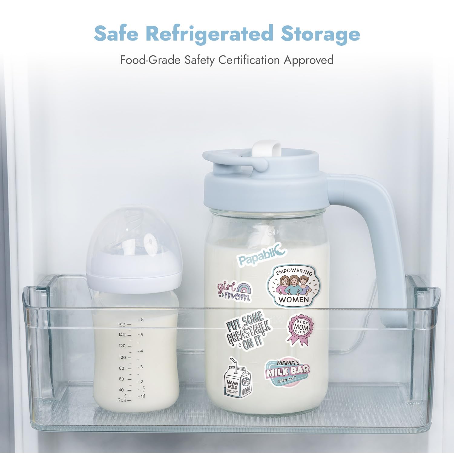 Papablic pitcher in nursery lifestyle showing practical feeding routine benefit