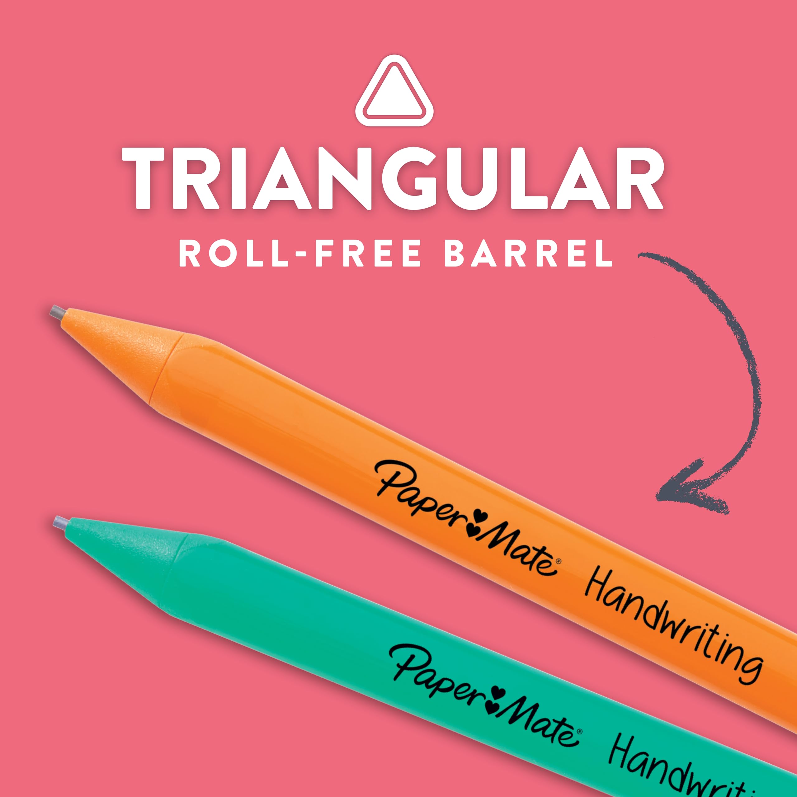 Paper Mate colorful pencil barrels that increase engagement during writing practice