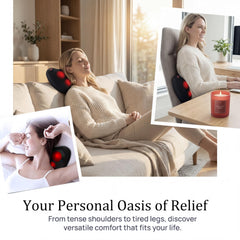 Papillon in use on chair illustrating neck and back pain relief