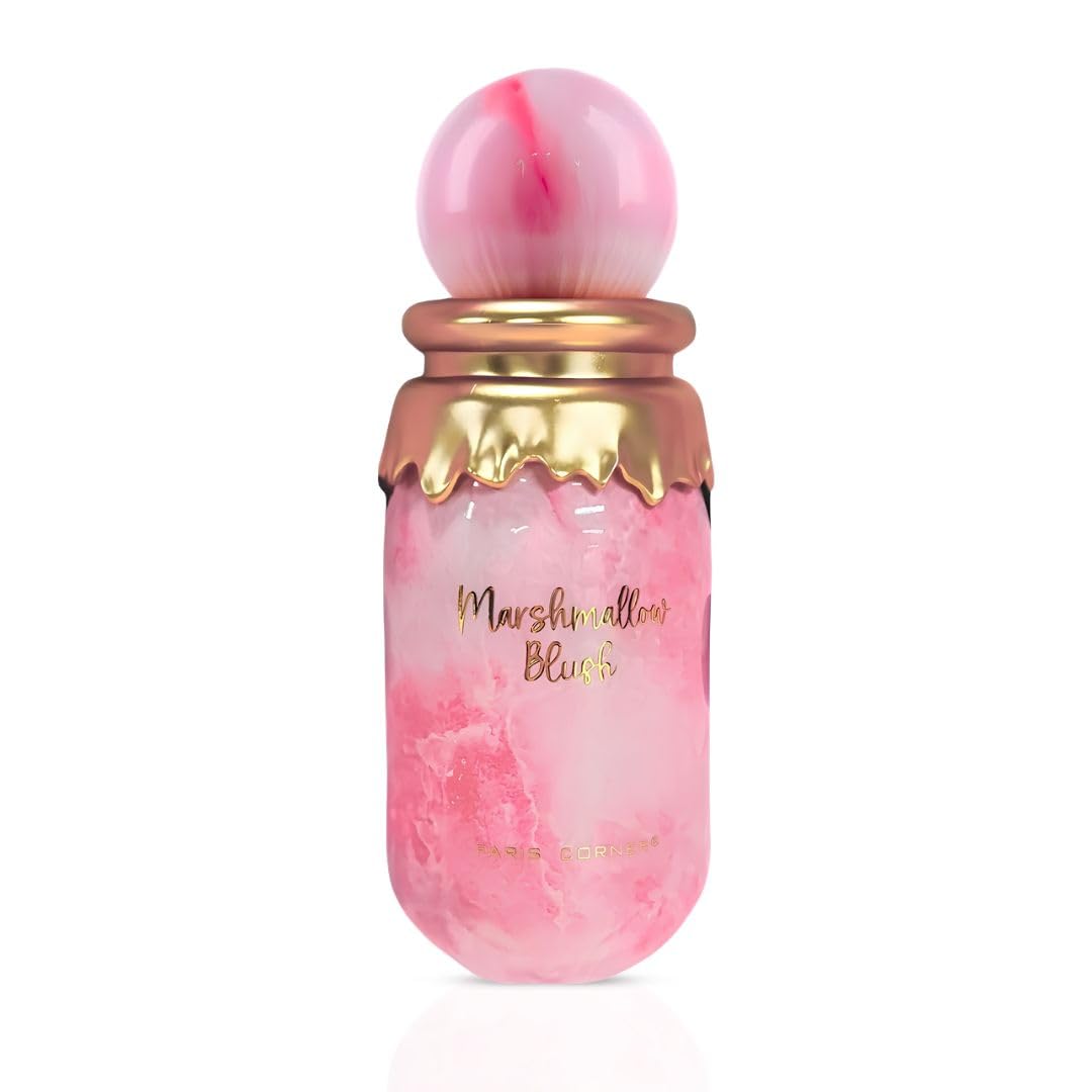 Paris Corner 100ml bottle next to ruler to show true size and travel convenience