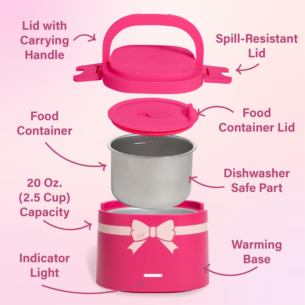 Paris Hilton inner lid with steam vent visible for safer, splash-reduced reheating
