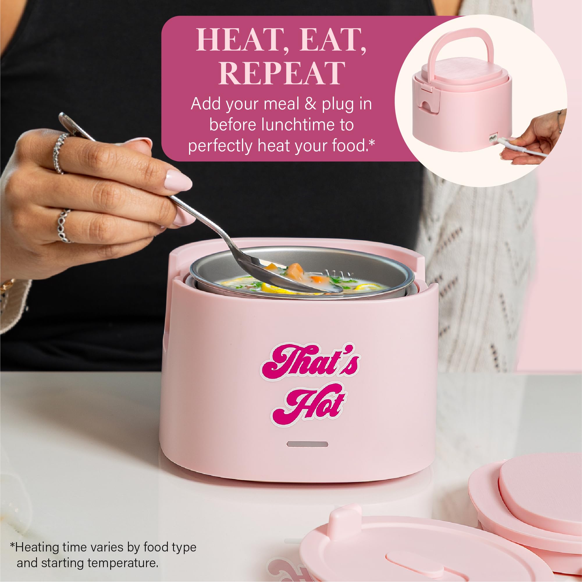 Paris Hilton inner lid steam vent detail preventing splatters and controlling moisture